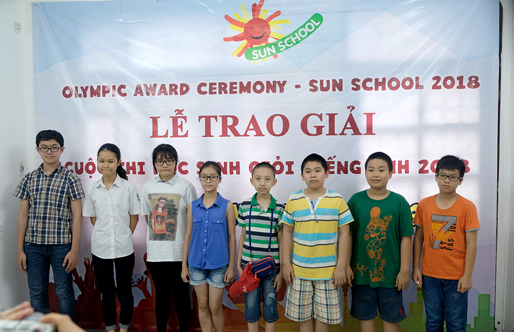 Lễ Trao Giải: Cuộc Thi Sun School Olympic 2018